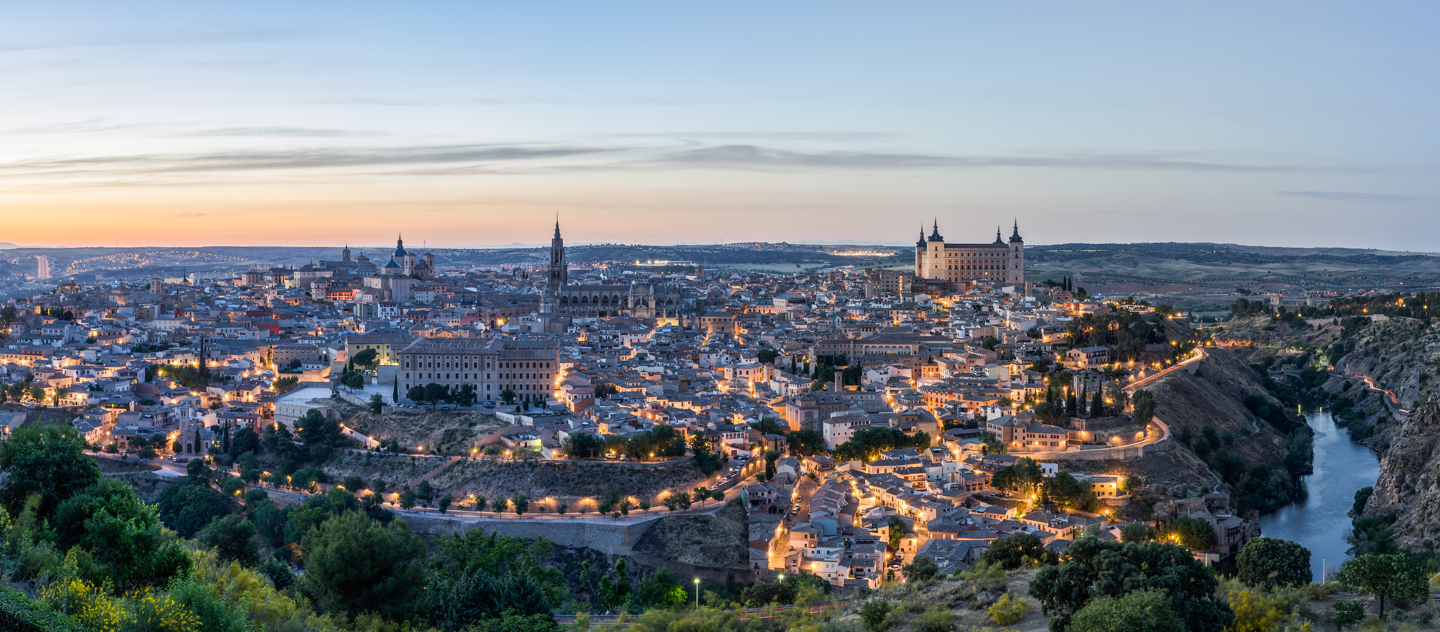 Vista panorámica de una ciudad española
